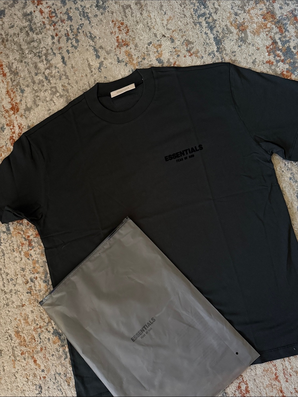 Essentials Men’s Black Crewneck Short Sleeve Tee